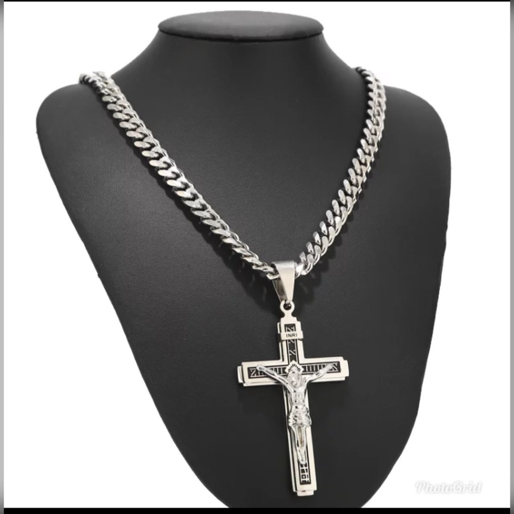 Pendant Cross Jesus Christ Crucifix Neckla… - Picture 6 of 8